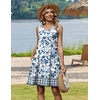 Zeagoo Womens Summer Dress 2026 Sleeveless Casual A-Line Tshirt Sundresses(Mz950)