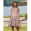 Zeagoo Womens Summer Dress 2026 Sleeveless Casual A-Line Tshirt Sundresses(Sf190)