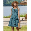 Zeagoo Womens Summer Dress 2026 Sleeveless Casual A-Line Tshirt Sundresses(Sf237)