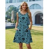 Zeagoo Womens Summer Dress 2026 Sleeveless Casual A-Line Tshirt Sundresses(Sf237)