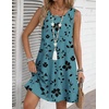 Zeagoo Womens Summer Dress 2026 Sleeveless Casual A-Line Tshirt Sundresses(Sf237)