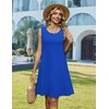 Zeagoo Womens Summer Dress 2026 Sleeveless Casual A-Line Tshirt Sundresses(Sky Blue)