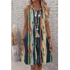 Zeagoo Womens Summer Dress 2026 Sleeveless Casual A-Line Tshirt Sundresses(Stripe Print)