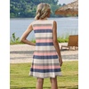 Zeagoo Womens Summer Dress 2026 Sleeveless Casual A-Line Tshirt Sundresses(Tw669)