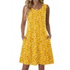 Zeagoo Womens Summer Dress 2026 Sleeveless Casual A-Line Tshirt Sundresses(Xh528)