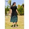Zeagoo Womens Summer Dresses Casual Aline Midi Dress Short Sleeve Floral Tshirt Dress Flowy Beach Sundresses with Pockets(Pa355)