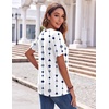 Zeagoo Womens Summer Tops Casual Short Sleeve V Neck T Shirts Dressy Blouse(Geometric 599)