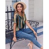 Zeagoo Womens Summer Tops Casual Short Sleeve V Neck T Shirts Dressy Blouse(Multicolor 289)