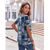 Zeagoo Womens Summer Tops Casual Short Sleeve V Neck T Shirts Dressy Blouse(Multicolor 510)