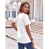 Zeagoo Womens Summer Tops Casual Short Sleeve V Neck T Shirts Dressy Blouse(Sp139)