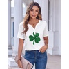 Zeagoo Womens Summer Tops Casual Short Sleeve V Neck T Shirts Dressy Blouse(Sp139)