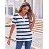 Zeagoo Womens Summer Tops Casual Short Sleeve V Neck T Shirts Dressy Blouse(Tz290)