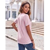 Zeagoo Womens Summer Tops Casual Short Sleeve V Neck T Shirts Dressy Blouse(Tz300)