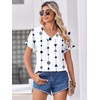 Zeagoo Womens Summer Tops Rolled Short Sleeve Shirts Dressy Casual Blouses(Figure-jh599)