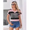 Zeagoo Womens Summer Tops Rolled Short Sleeve Shirts Dressy Casual Blouses(Pink Stripe-tz245)