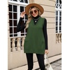 Zeagoo Women’s Sweater Vest 2026 Oversized Sleeveless V Neck Pullovers with Pocket Knitted Fall Outfits(Army Green)