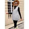 Zeagoo Women’s Sweater Vest 2026 Oversized Sleeveless V Neck Pullovers with Pocket Knitted Fall Outfits(Grey)