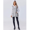 Zeagoo Women’s Sweater Vest 2026 Oversized Sleeveless V Neck Pullovers with Pocket Knitted Fall Outfits(Grey)