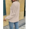 Zeagoo Womens Sweaters 2026 Fashion Fall Tops Crew Neck Long Sleeve Knit Pullover Sweater S-XXL(Gray)