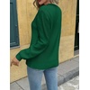 Zeagoo Womens Sweaters 2026 Fashion Fall Tops Crew Neck Long Sleeve Knit Pullover Sweater S-XXL(Lake Green)