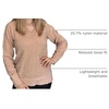 Zeagoo Womens Sweaters Fall Casual Long Sleeve V Neck Shirts Lightweight Crochet Ribbed Knit Pullover Tops Outfits(Khaki)