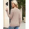 Zeagoo Womens Sweaters Fall Trendy Casual Long Sleeve Shirt Lightweight V Neck Off Shoulder Crochet Pullover Top Outfit(B-dark Apricot)