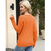 Zeagoo Womens Sweaters Fall Trendy Casual Long Sleeve Shirt Lightweight V Neck Off Shoulder Crochet Pullover Top Outfit(F-halloween)