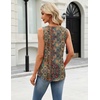 Zeagoo Womens Tank Tops Sleeveless Pleated Crew Neck Summer Tunic Tops Dressy Loose Fit Business Casual Blouses 2026(Mz721)