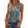 Zeagoo Womens Tank Tops Sleeveless Pleated Crew Neck Summer Tunic Tops Dressy Loose Fit Business Casual Blouses 2026(Mz779)