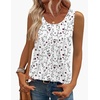 Zeagoo Womens Tank Tops Sleeveless Pleated Crew Neck Summer Tunic Tops Dressy Loose Fit Business Casual Blouses 2026(Sf224)