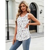 Zeagoo Womens Tank Tops Sleeveless Pleated Crew Neck Summer Tunic Tops Dressy Loose Fit Business Casual Blouses 2026(Sf224)