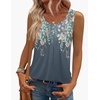 Zeagoo Womens Tank Tops Sleeveless Pleated Crew Neck Summer Tunic Tops Dressy Loose Fit Business Casual Blouses 2026(Wf71)