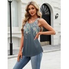 Zeagoo Womens Tank Tops Sleeveless Pleated Crew Neck Summer Tunic Tops Dressy Loose Fit Business Casual Blouses 2026(Wf71)