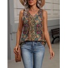 Zeagoo Womens Tank Tops Summer Sleeveless Tops V Neck Pleated Shirts(A-mz721- Multicolor)