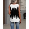 Zeagoo Womens Tank Tops Summer Sleeveless Tops V Neck Pleated Shirts(Jb204-black and White)