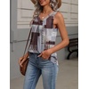 Zeagoo Womens Tank Tops Summer Sleeveless Tops V Neck Pleated Shirts(Jh609-mixed Color)