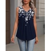 Zeagoo Womens Tank Tops Summer Sleeveless Tops V Neck Pleated Shirts(Sf103)