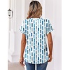 Zeagoo Womens Tops Short Sleeve Summer V Neck Shirts Work Casual Blouses(Striped 329)