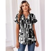 Zeagoo Womens Tops Short Sleeve Summer V Neck Shirts Work Casual Blouses(Striped 332)