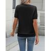 Zeagoo Womens Tops Short Sleeve Sweater Crewneck Basic Fashion Clothing(Black)