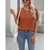 Zeagoo Womens Tops Short Sleeve Sweater Crewneck Basic Fashion Clothing(Brick Red)