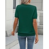 Zeagoo Womens Tops Short Sleeve Sweater Crewneck Basic Fashion Clothing(Grass Green)