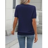 Zeagoo Womens Tops Short Sleeve Sweater Crewneck Basic Fashion Clothing(Navy Blue)