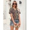 Zeagoo Womens Tops Short Sleeve V Neck Tee Shirts Cute Dressy Casual(Bohemian Mz721)