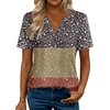 Zeagoo Womens Tops Short Sleeve V Neck Tee Shirts Cute Dressy Casual(Colorful Flowers Xh553)