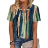 Zeagoo Womens Tops Short Sleeve V Neck Tee Shirts Cute Dressy Casual(Multicolor-cx289)