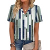 Zeagoo Womens Tops Short Sleeve V Neck Tee Shirts Cute Dressy Casual(Stripes Jh530)
