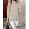 Zeagoo Women’s Turtleneck Sweater Long Sleeve Casual Knit Pullover Top 2026(Apricot)