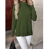 Zeagoo Women’s Turtleneck Sweater Long Sleeve Casual Knit Pullover Top 2026(Army Green)