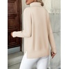 Zeagoo Women’s Turtleneck Sweater Long Sleeve Casual Knit Pullover Top 2026(Beige)